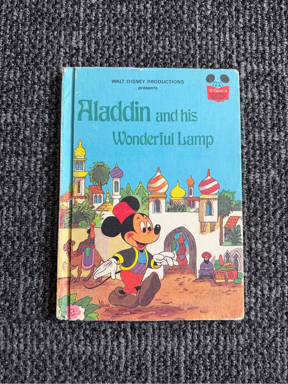 1978 Disney Aladdin & His Wonderful Lamp First American Edition Hardcover